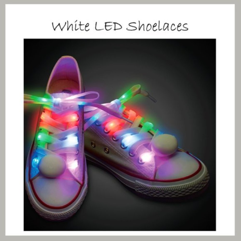 ✨ LED Light Up Shoelaces – YOU Choose 2 Colors! | Glow in the Dark Shoe Laces - Picture 14 of 16